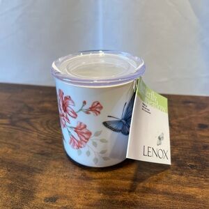 Lenox Butterfly Meadow Floral Jar with lid NIB 12oz